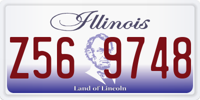 IL license plate Z569748