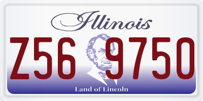 IL license plate Z569750