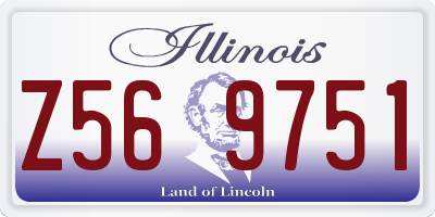 IL license plate Z569751