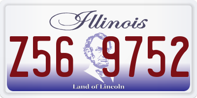 IL license plate Z569752