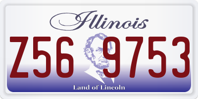 IL license plate Z569753