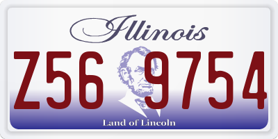 IL license plate Z569754
