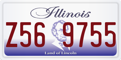 IL license plate Z569755