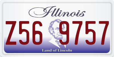 IL license plate Z569757