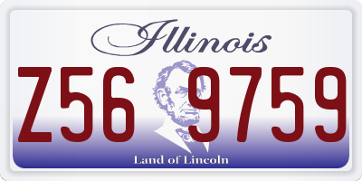 IL license plate Z569759