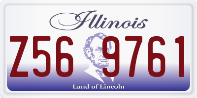 IL license plate Z569761