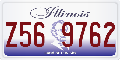 IL license plate Z569762