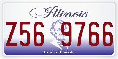 IL license plate Z569766