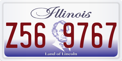 IL license plate Z569767