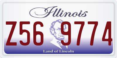 IL license plate Z569774