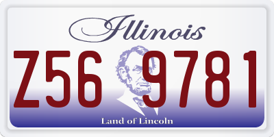 IL license plate Z569781