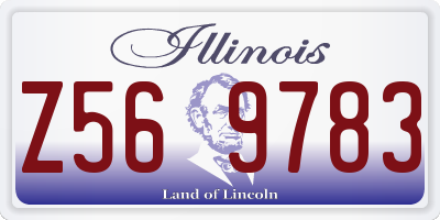 IL license plate Z569783