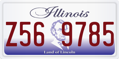 IL license plate Z569785