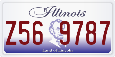 IL license plate Z569787
