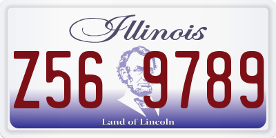 IL license plate Z569789