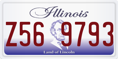 IL license plate Z569793