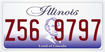 IL license plate Z569797