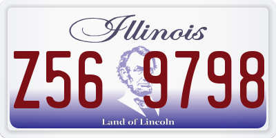 IL license plate Z569798