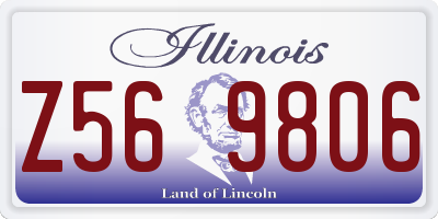 IL license plate Z569806