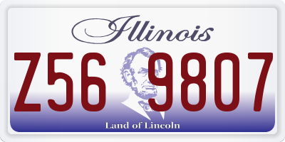 IL license plate Z569807