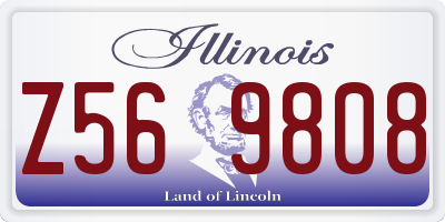 IL license plate Z569808