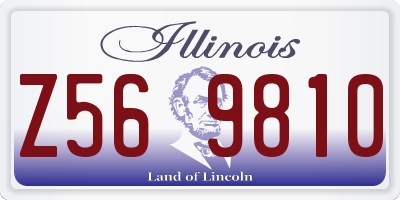 IL license plate Z569810