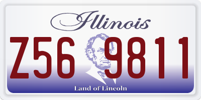 IL license plate Z569811