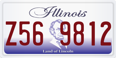 IL license plate Z569812
