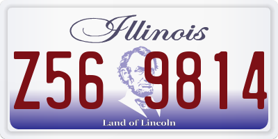 IL license plate Z569814