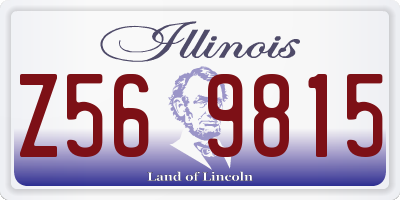 IL license plate Z569815