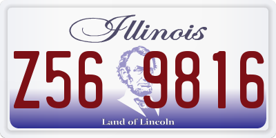 IL license plate Z569816