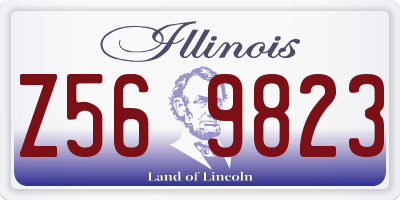 IL license plate Z569823