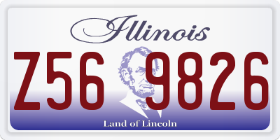 IL license plate Z569826
