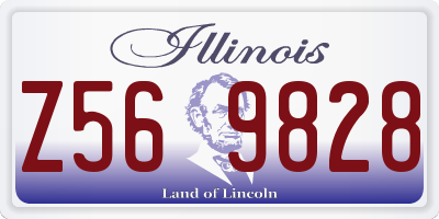IL license plate Z569828