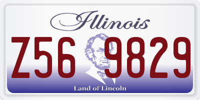IL license plate Z569829