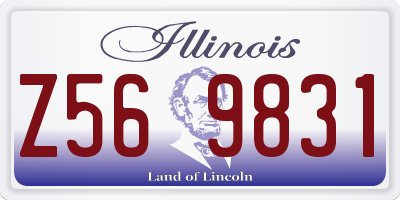 IL license plate Z569831