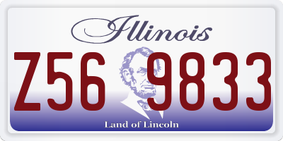 IL license plate Z569833