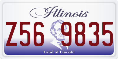 IL license plate Z569835