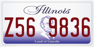 IL license plate Z569836