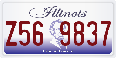 IL license plate Z569837