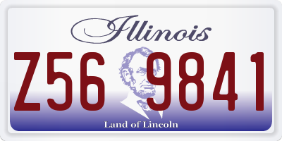 IL license plate Z569841