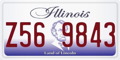 IL license plate Z569843