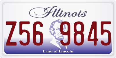 IL license plate Z569845