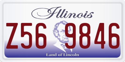 IL license plate Z569846