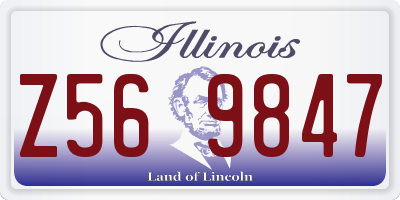 IL license plate Z569847