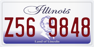 IL license plate Z569848