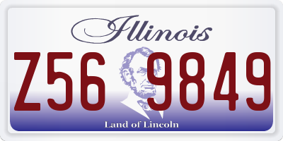IL license plate Z569849