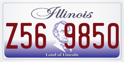 IL license plate Z569850