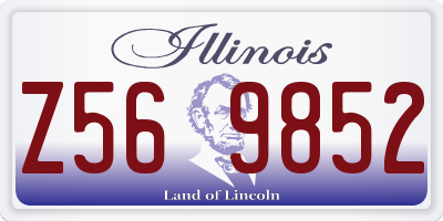 IL license plate Z569852