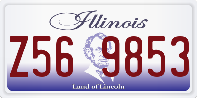 IL license plate Z569853